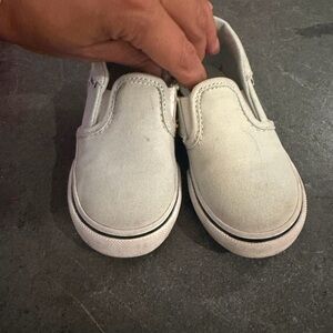 Vans Light Gray Slip-On Shoes